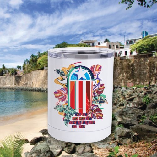 Vaso Bandera Colores - 10oz. (New)