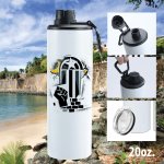 Vaso/Botella Bandera Negra - 20oz.